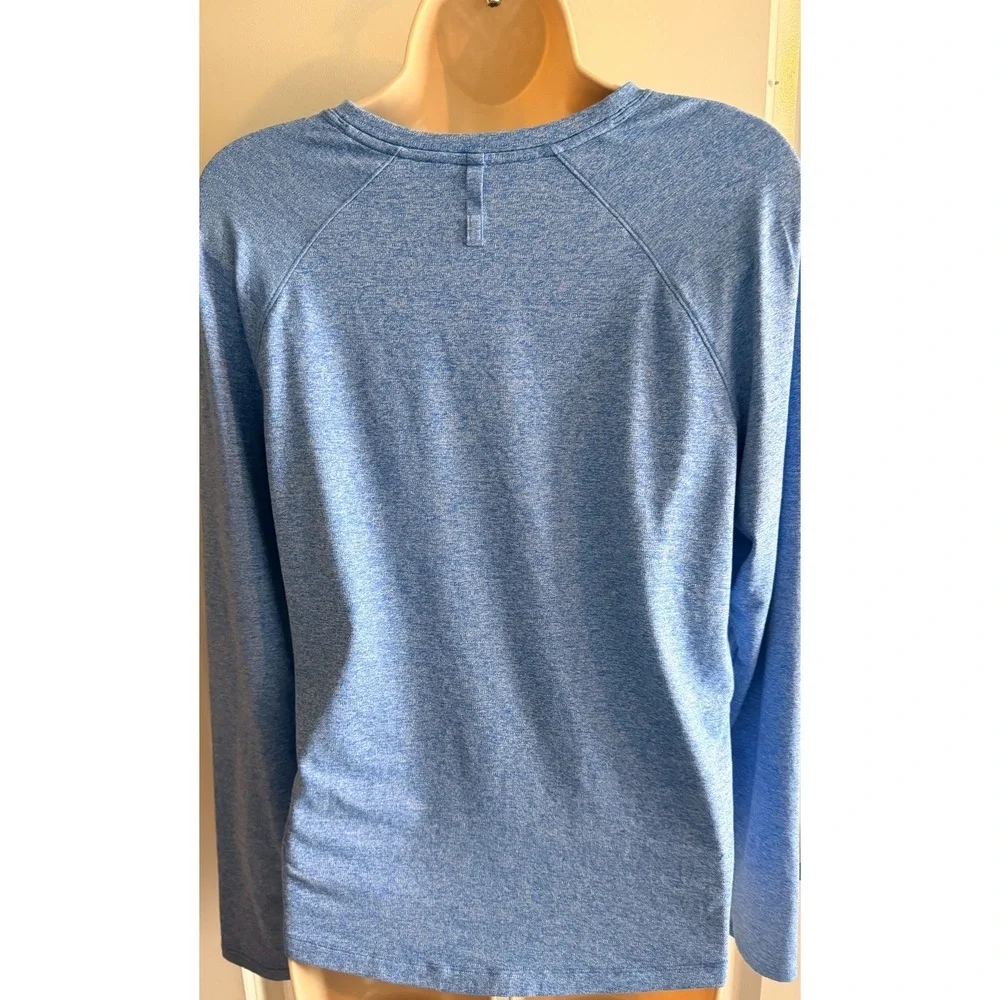 Lululemon Swiftly Tech Long Sleeve Shirt Size 12 Heathered Blue Race/Relaxed Fit